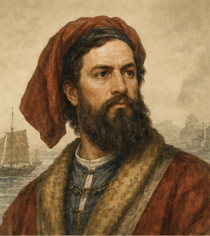 Illustrative historical portrait of Marco Polo