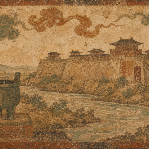 Ancient-style visual for the 陈 surname