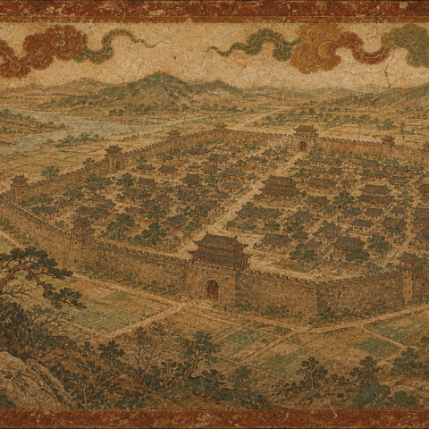 Ancient-style visual for the 郭 surname