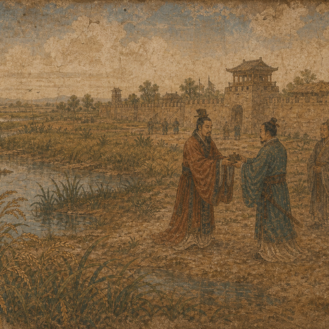 Ancient-style visual for the 蒋 surname