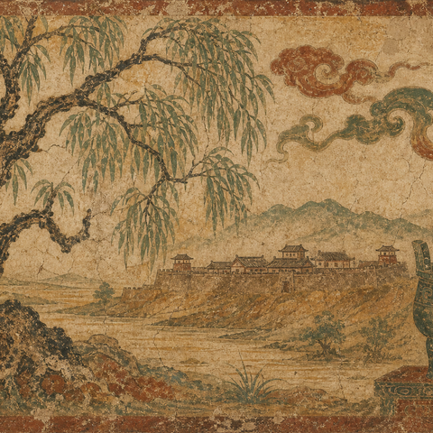 Ancient-style visual for the 杨 surname