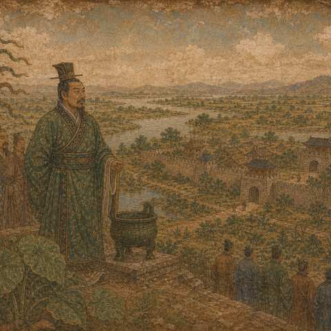 Ancient-style visual for the 叶 surname