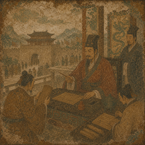 Ancient-style visual for the 尹 surname