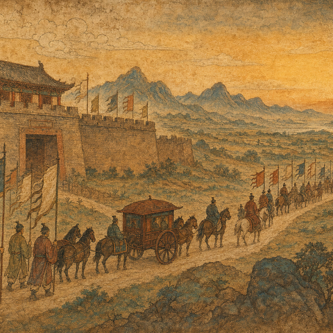 Ancient-style visual for the 郑 surname