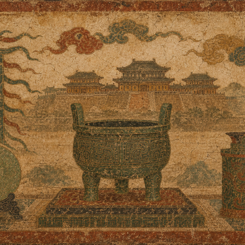 Ancient-style visual for the 周 surname