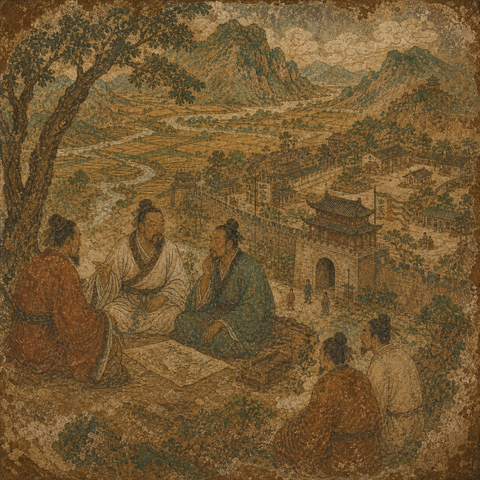 Ancient-style visual for the 邹 surname